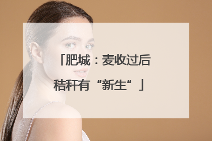 肥城：麦收过后秸秆有“新生”