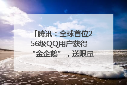 腾讯：全球首位256级QQ用户获得“金企鹅”，送限量版神秘惊喜等礼物