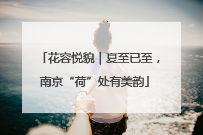 花容悦貌｜夏至已至，南京“荷”处有美韵
