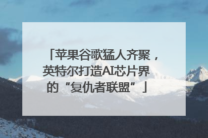 苹果谷歌猛人齐聚，英特尔打造AI芯片界的“复仇者联盟”