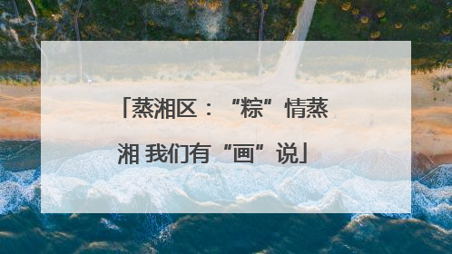 蒸湘区：“粽”情蒸湘 我们有“画”说
