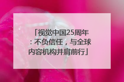 视觉中国25周年：不负信任，与全球内容机构并肩前行