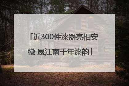 近300件漆器亮相安徽 展江南千年漆韵