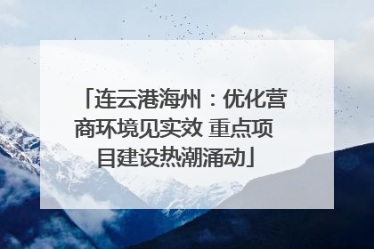 连云港海州：优化营商环境见实效 重点项目建设热潮涌动