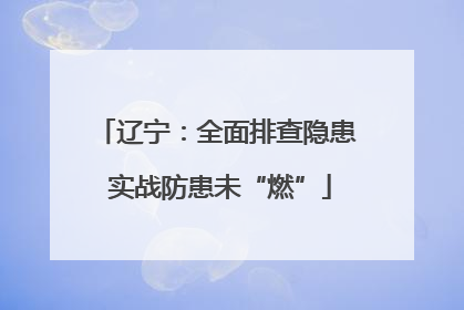 辽宁：全面排查隐患 实战防患未“燃”