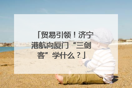贸易引领！济宁港航向厦门“三剑客”学什么？