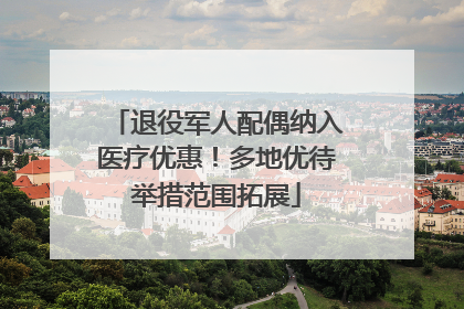 退役军人配偶纳入医疗优惠！多地优待举措范围拓展