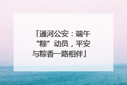 通河公安：端午“粽”动员，平安与粽香一路相伴