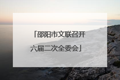 邵阳市文联召开六届二次全委会