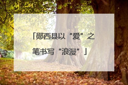 郧西县以“爱”之笔书写“浪漫”
