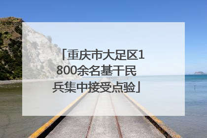 重庆市大足区1800余名基干民兵集中接受点验