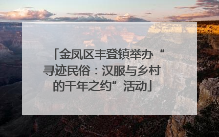 金凤区丰登镇举办“寻迹民俗：汉服与乡村的千年之约”活动