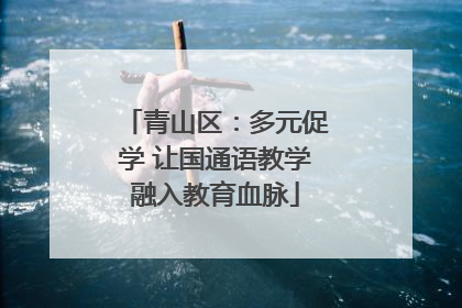 青山区：多元促学 让国通语教学融入教育血脉