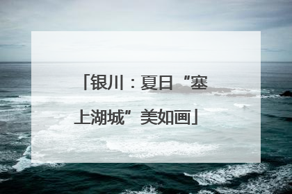 银川：夏日“塞上湖城”美如画