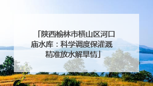 陕西榆林市横山区河口庙水库：科学调度保灌溉 精准放水解旱情