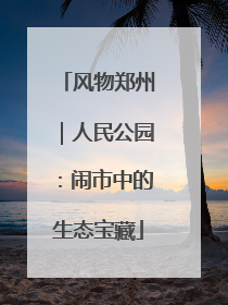 风物郑州｜人民公园：闹市中的生态宝藏