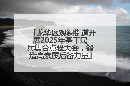龙华区观澜街道开展2025年基干民兵集合点验大会，锻造高素质后备力量