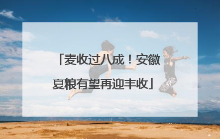 麦收过八成！安徽夏粮有望再迎丰收