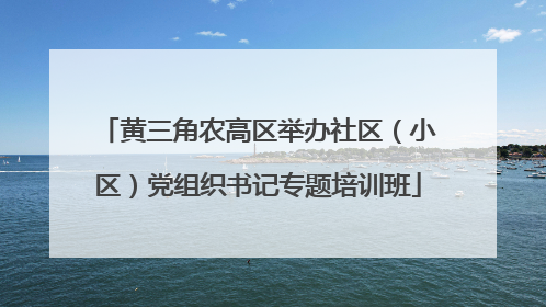 黄三角农高区举办社区（小区）党组织书记专题培训班