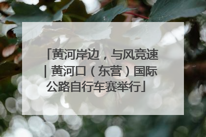 黄河岸边，与风竞速｜黄河口（东营）国际公路自行车赛举行