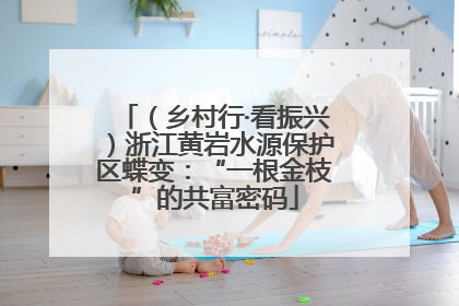 （乡村行·看振兴）浙江黄岩水源保护区蝶变：“一根金枝”的共富密码