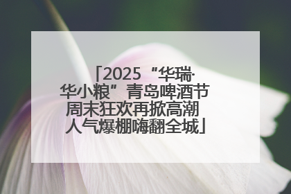 2025“华瑞·华小粮”青岛啤酒节周末狂欢再掀高潮 人气爆棚嗨翻全城