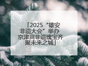 2025“雄安非遗大会”举办 京津冀非遗瑰宝齐聚未来之城