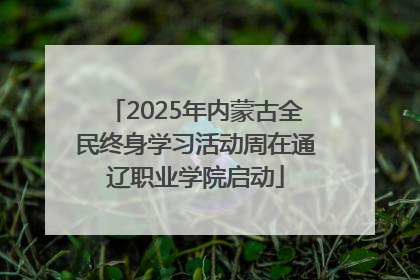 2025年内蒙古全民终身学习活动周在通辽职业学院启动
