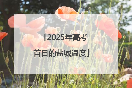 2025年高考首日的盐城温度