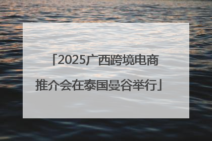 2025广西跨境电商推介会在泰国曼谷举行