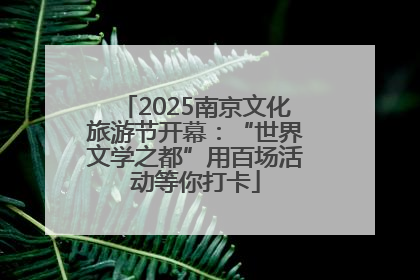 2025南京文化旅游节开幕：“世界文学之都”用百场活动等你打卡