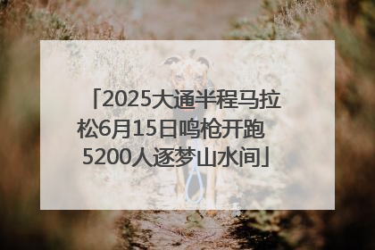 2025大通半程马拉松6月15日鸣枪开跑 5200人逐梦山水间