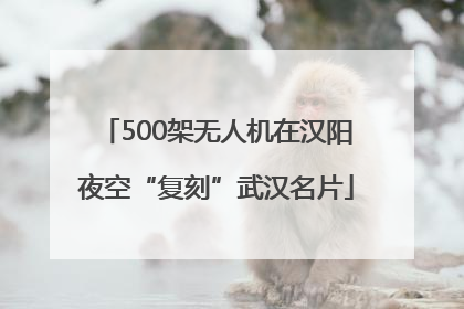 500架无人机在汉阳夜空“复刻”武汉名片