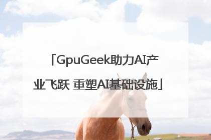 GpuGeek助力AI产业飞跃 重塑AI基础设施
