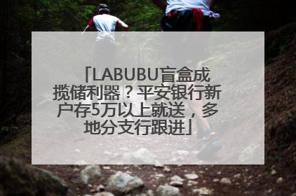 LABUBU盲盒成揽储利器？平安银行新户存5万以上就送，多地分支行跟进