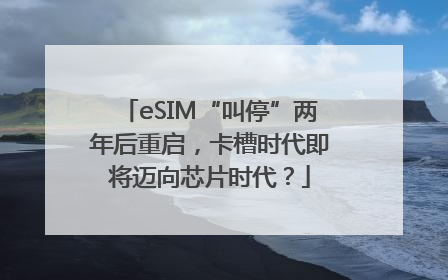 eSIM“叫停”两年后重启，卡槽时代即将迈向芯片时代？